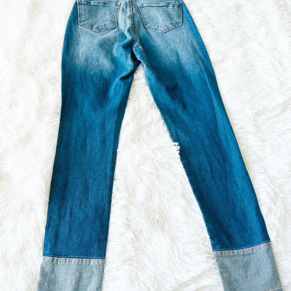 Polo Wear Distressed Skinny Jeans Raw Hem Size 40 US 6 Women’s - Picture 2 of 6